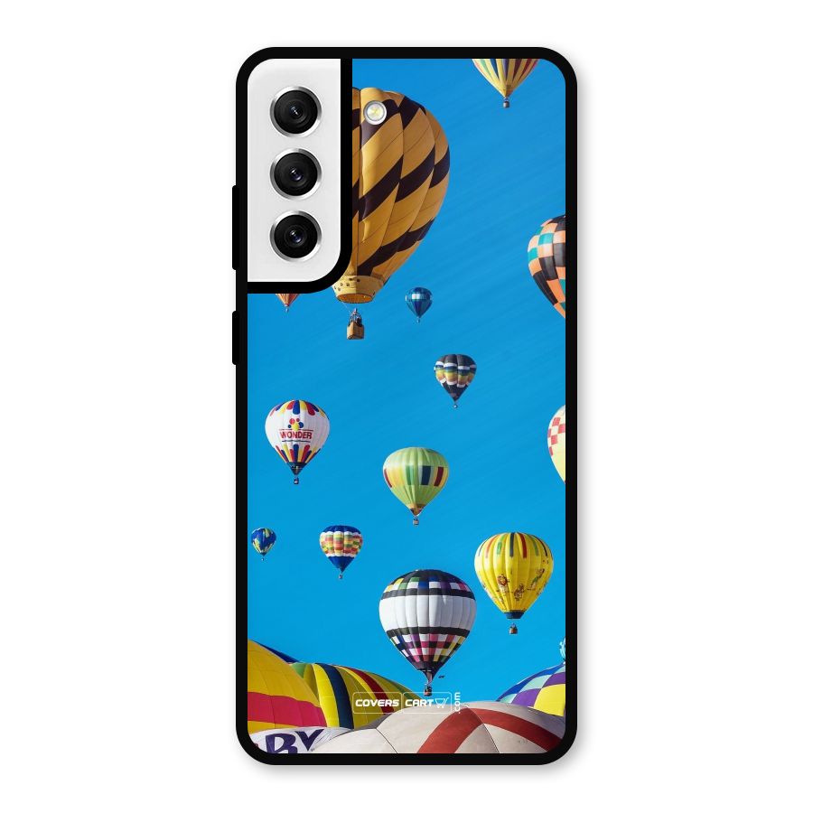 Hot Air Baloons Metal Back Case for Galaxy S21 FE 5G