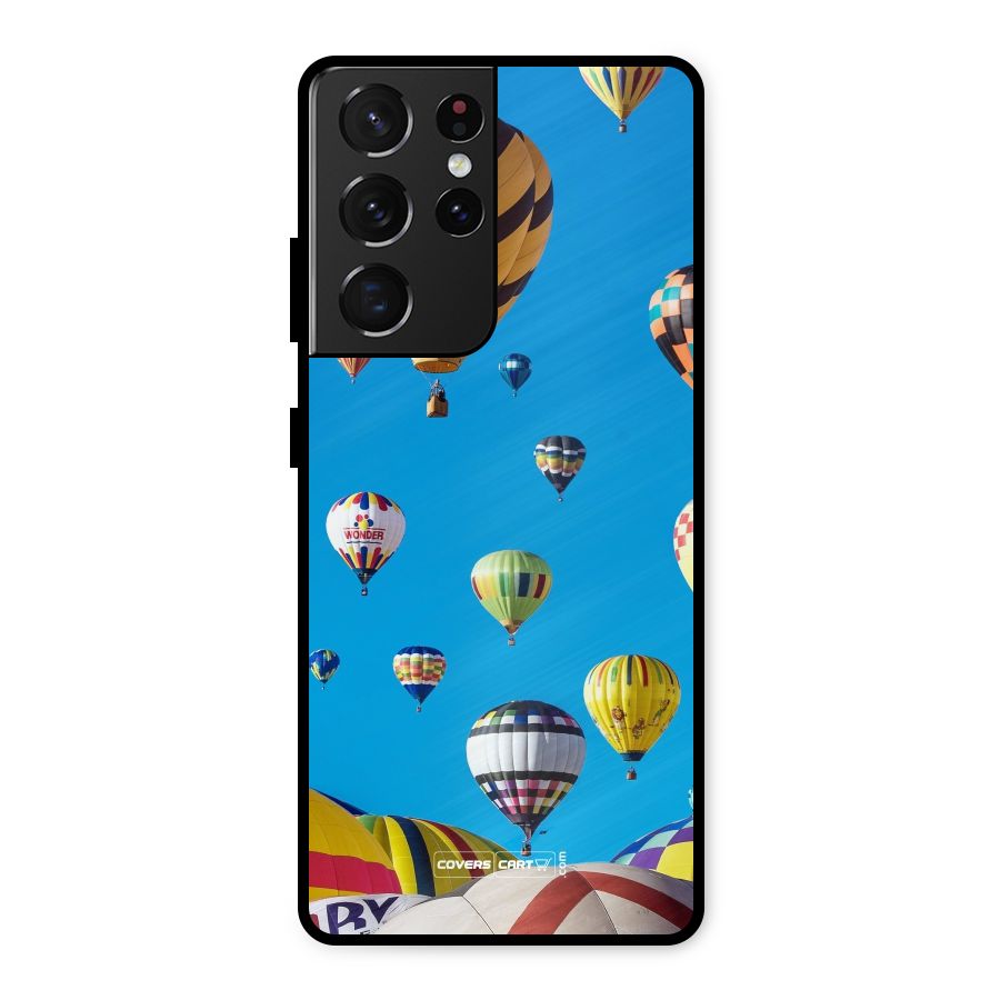 Hot Air Baloons Metal Back Case for Galaxy S21 Ultra 5G