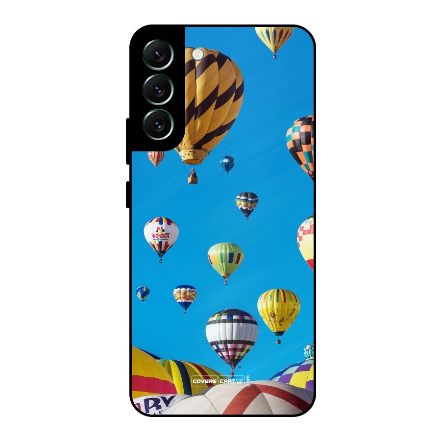 Hot Air Baloons Metal Back Case for Galaxy S22 Plus 5G