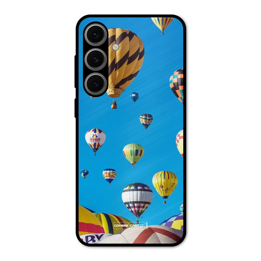 Hot Air Baloons Metal Back Case for Galaxy S24 FE