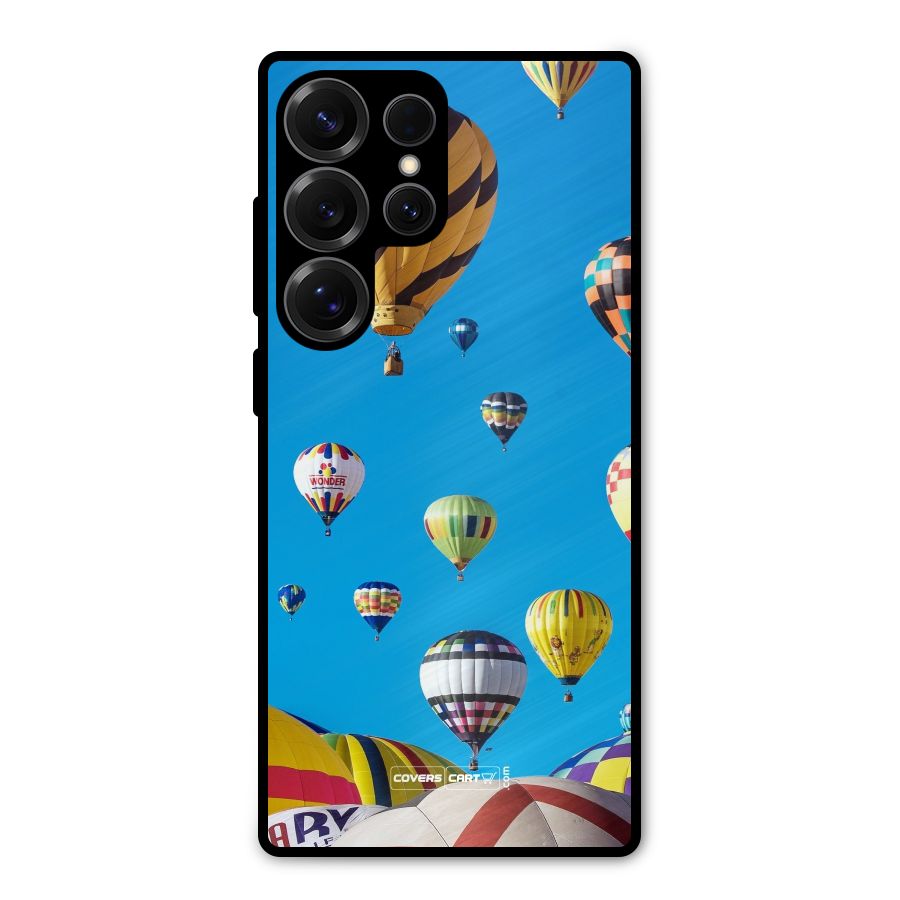 Hot Air Baloons Metal Back Case for Galaxy S25 Ultra