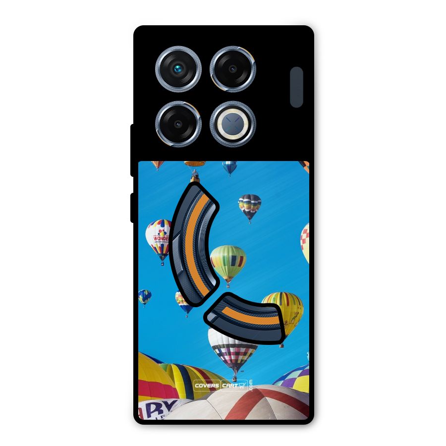 Hot Air Baloons Metal Back Case for Infinix GT 20 Pro