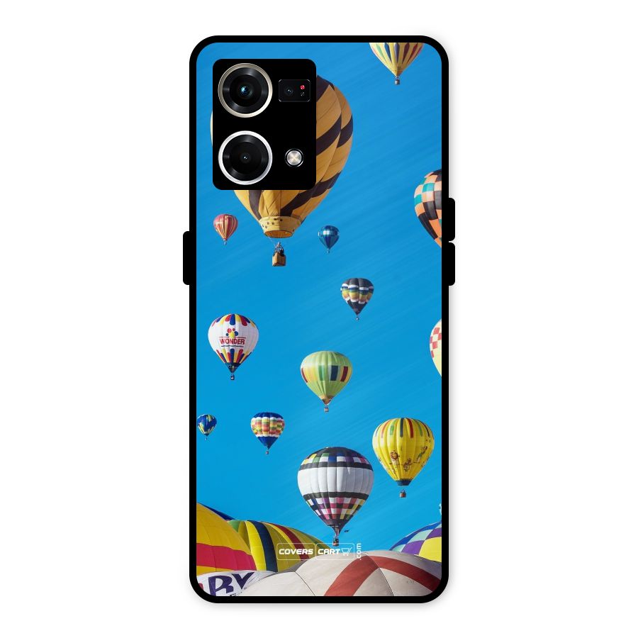 Hot Air Baloons Metal Back Case for Oppo F21s Pro 4G