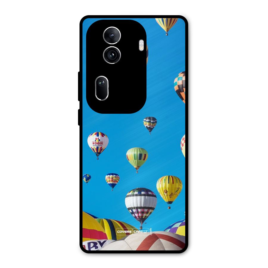 Hot Air Baloons Metal Back Case for Oppo Reno11 Pro 5G