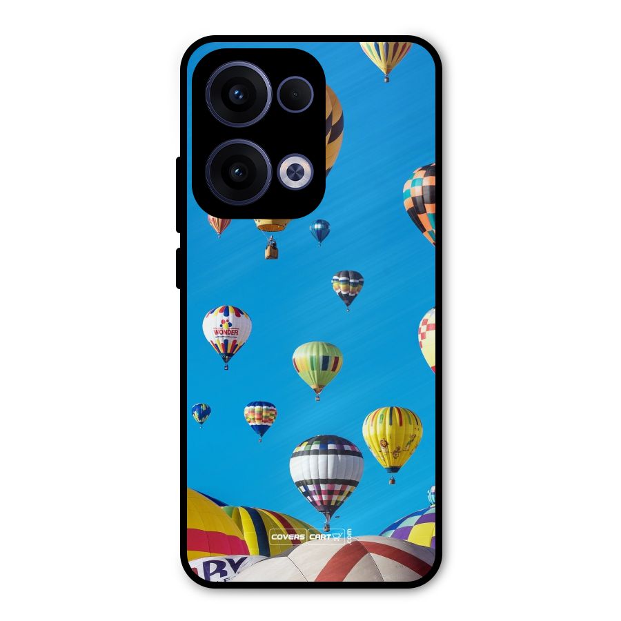 Hot Air Baloons Metal Back Case for Oppo Reno13