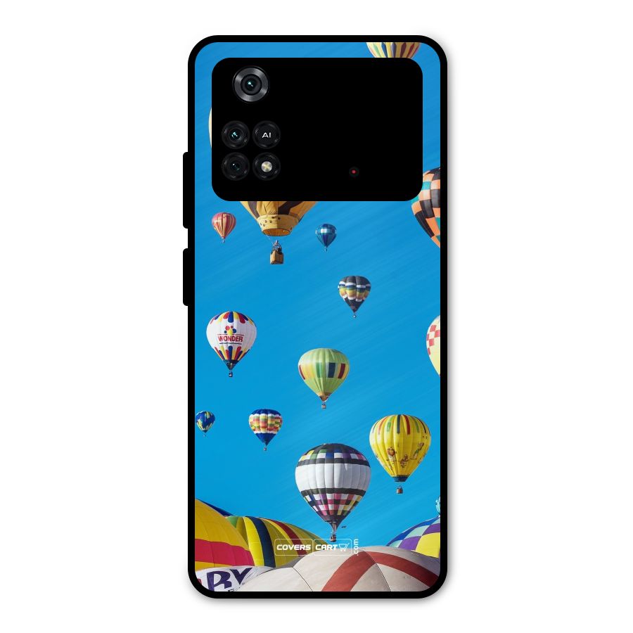 Hot Air Baloons Metal Back Case for Poco M4 Pro 4G