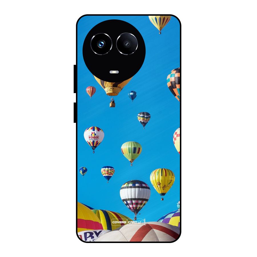 Hot Air Baloons Metal Back Case for Realme 11X