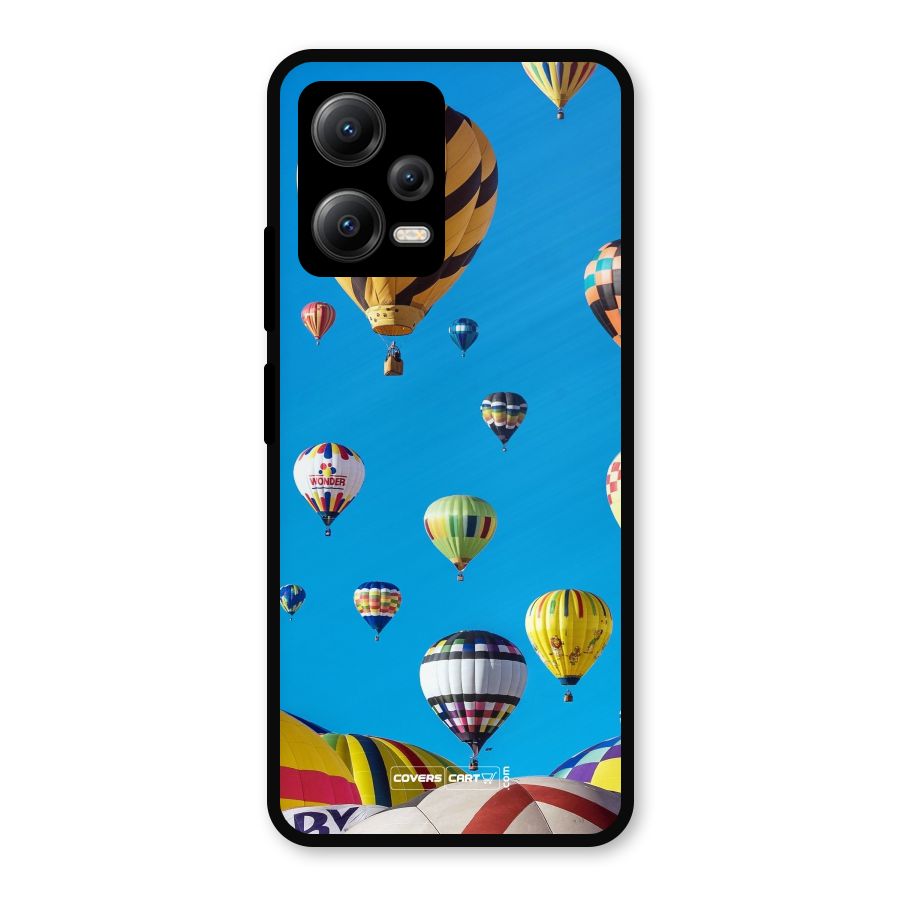 Hot Air Baloons Metal Back Case for Redmi Note 12 5G