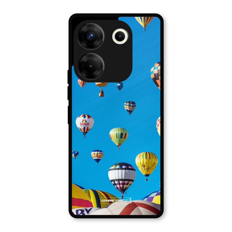 Hot Air Baloons Metal Back Case for Tecno Camon 20 Pro