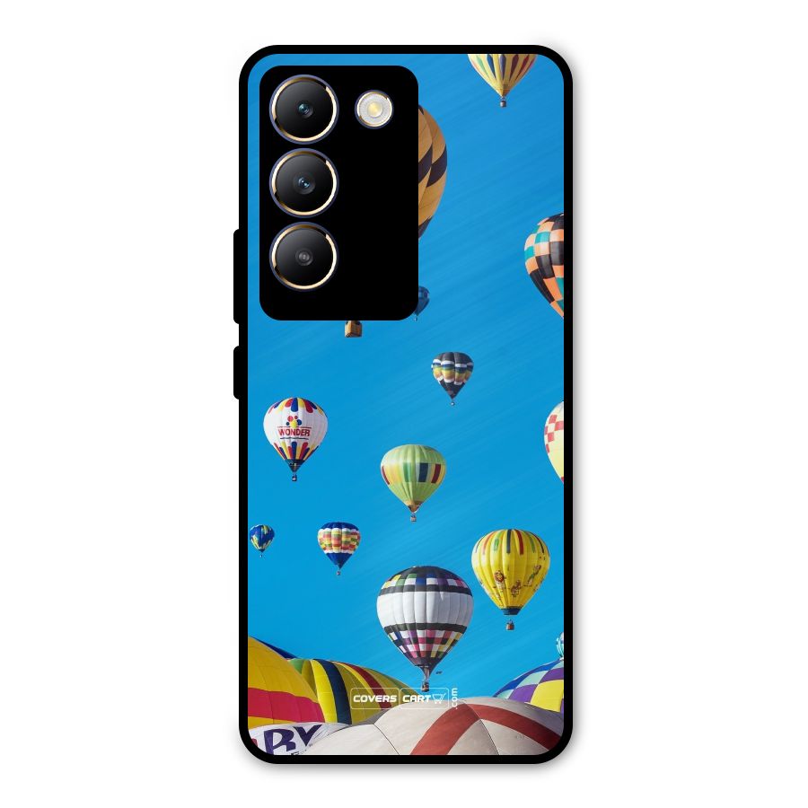 Hot Air Baloons Metal Back Case for Vivo T3 5G