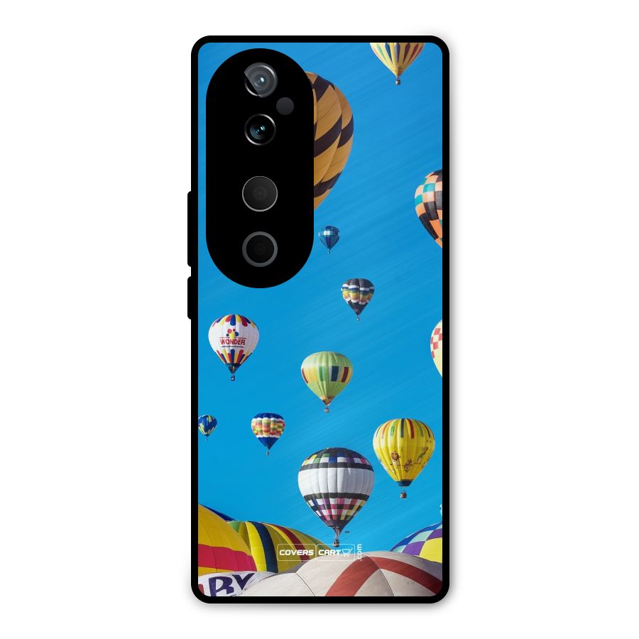Hot Air Baloons Metal Back Case for Vivo T3 Ultra