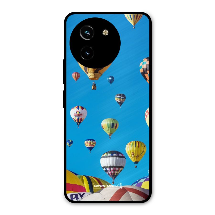 Hot Air Baloons Metal Back Case for Vivo T3x