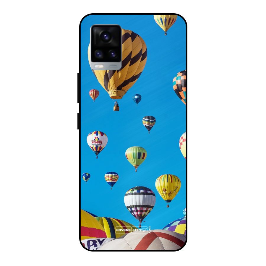 Hot Air Baloons Metal Back Case for Vivo V20 2021