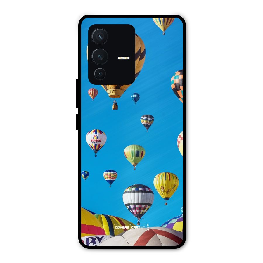 Hot Air Baloons Metal Back Case for Vivo V23 Pro