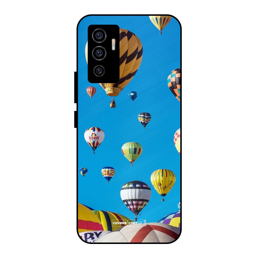 Hot Air Baloons Metal Back Case for Vivo V23e