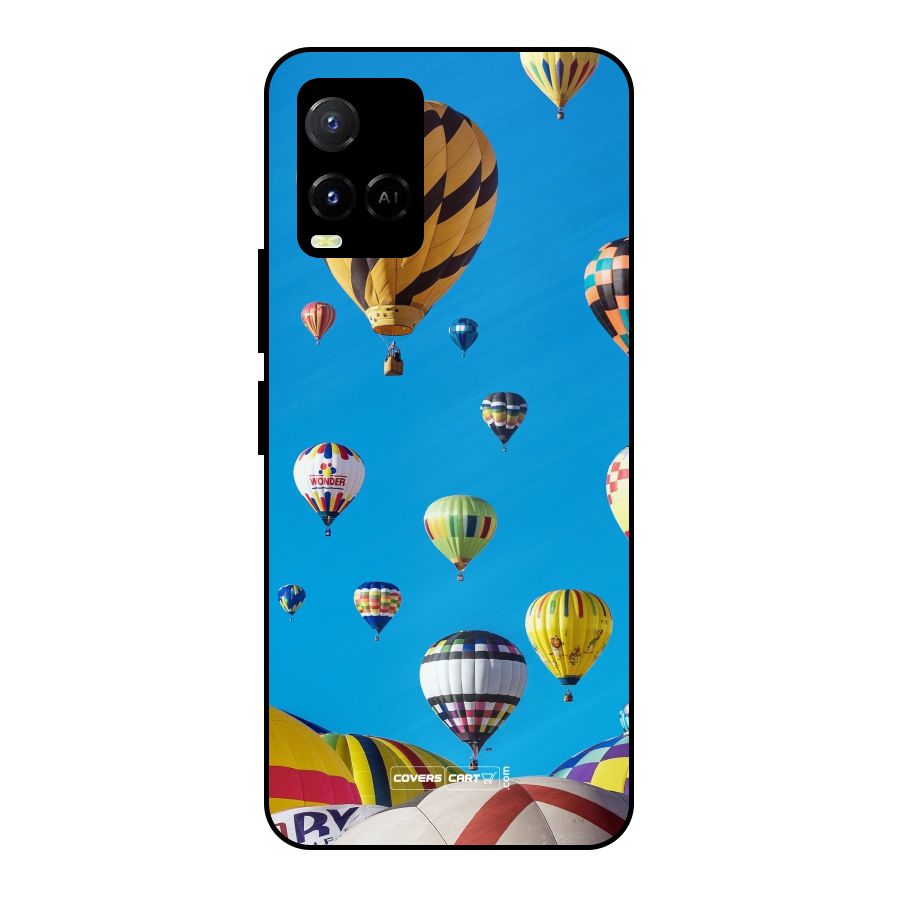 Hot Air Baloons Metal Back Case for Vivo Y21T