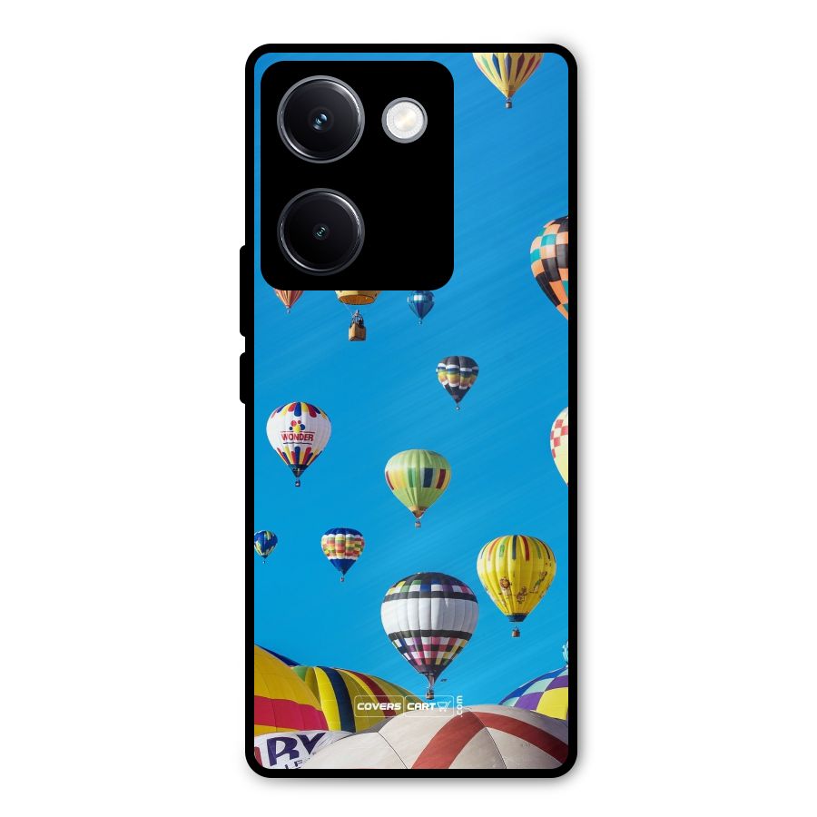 Hot Air Baloons Metal Back Case for Vivo Y300 Plus
