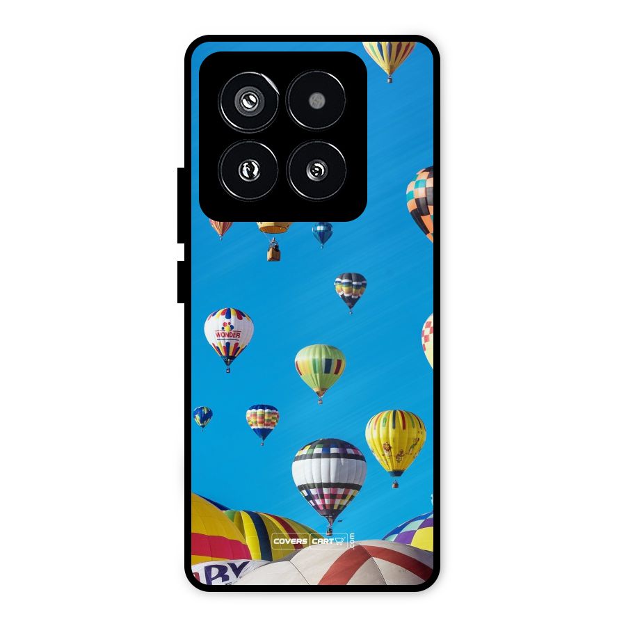Hot Air Baloons Metal Back Case for Xiaomi 14 Pro