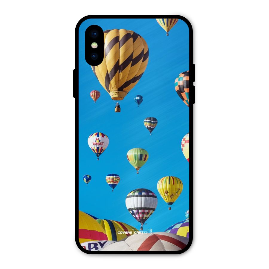 Hot Air Baloons Metal Back Case for iPhone XS