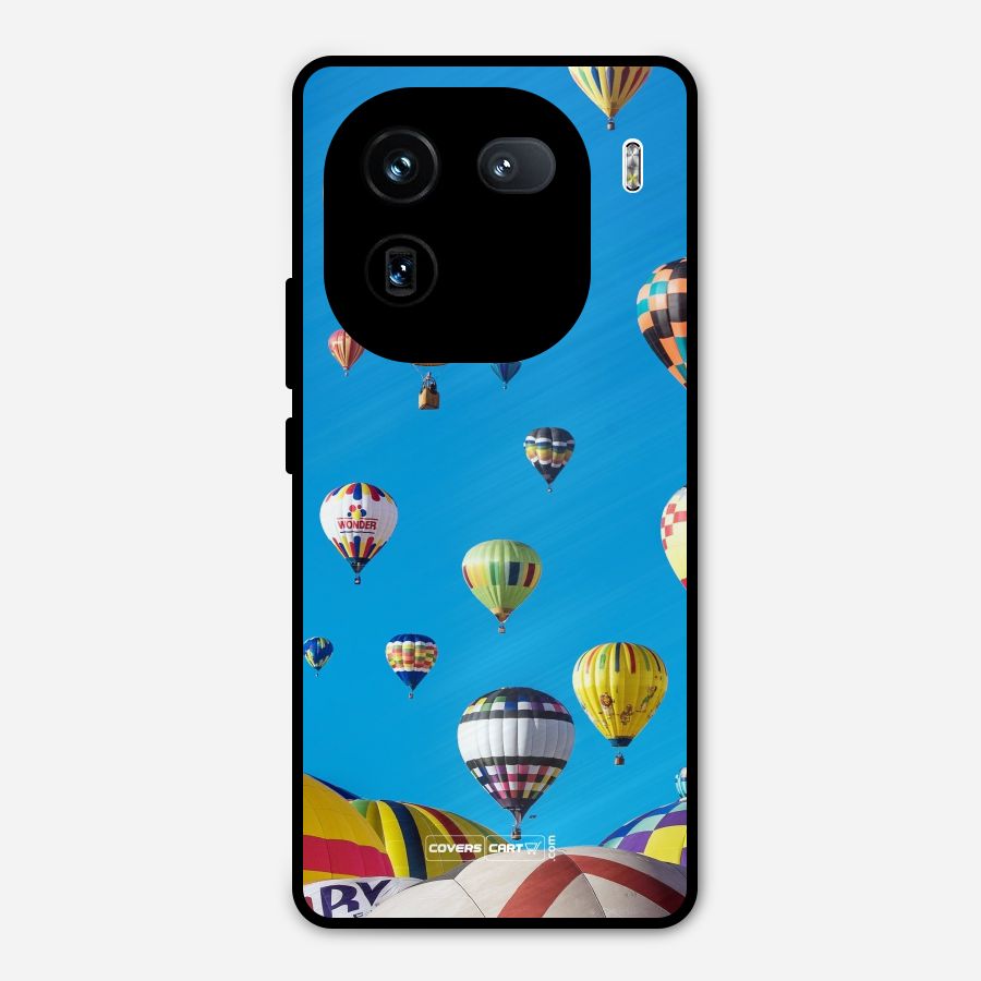 Hot Air Baloons Metal Back Case for iQOO 12