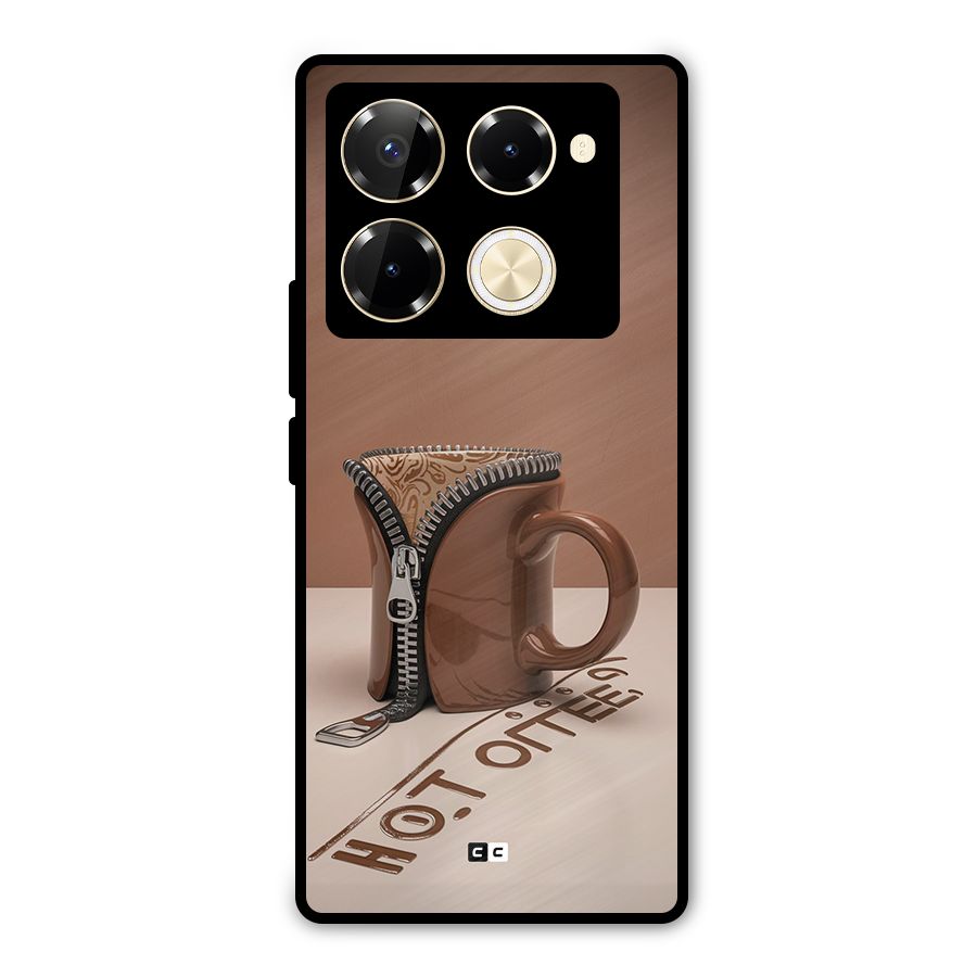 Hot Coffee Metal Back Case for Infinix Note 40 Pro Plus