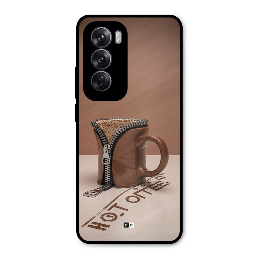 Hot Coffee Metal Back Case for Oppo Reno12 Pro