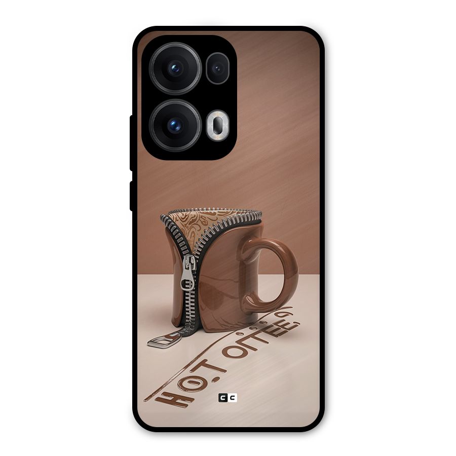 Hot Coffee Metal Back Case for Oppo Reno13 Pro