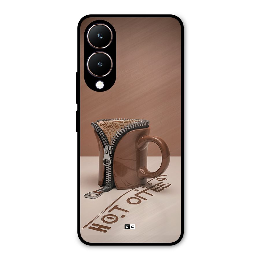 Hot Coffee Metal Back Case for Vivo Y28