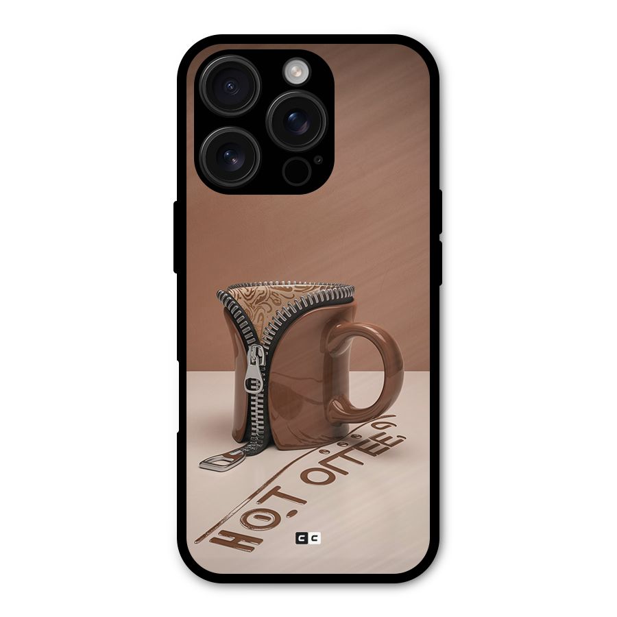 Hot Coffee Metal Back Case for iPhone 16 Pro