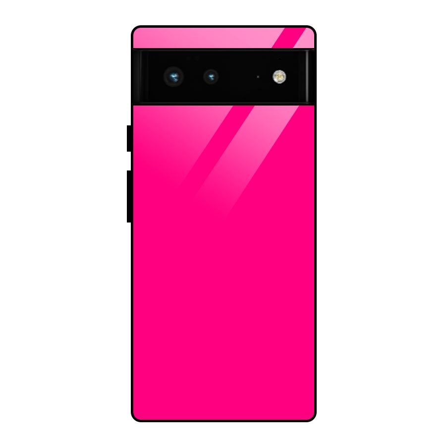 Hot Pink Glass Back Case for Google Pixel 6
