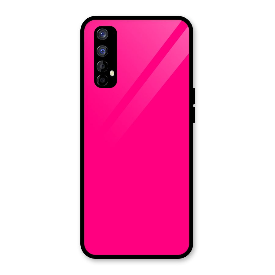 Hot Pink Glass Back Case for Realme Narzo 20 Pro