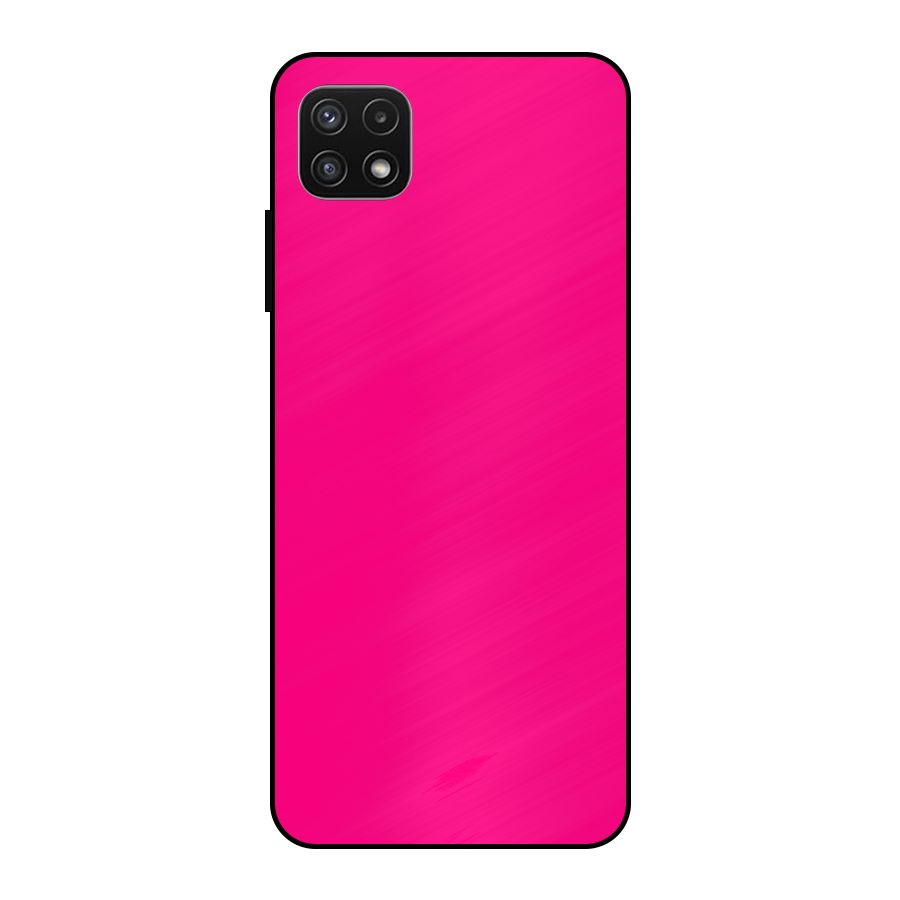 Hot Pink Metal Back Case for Galaxy A22 5G