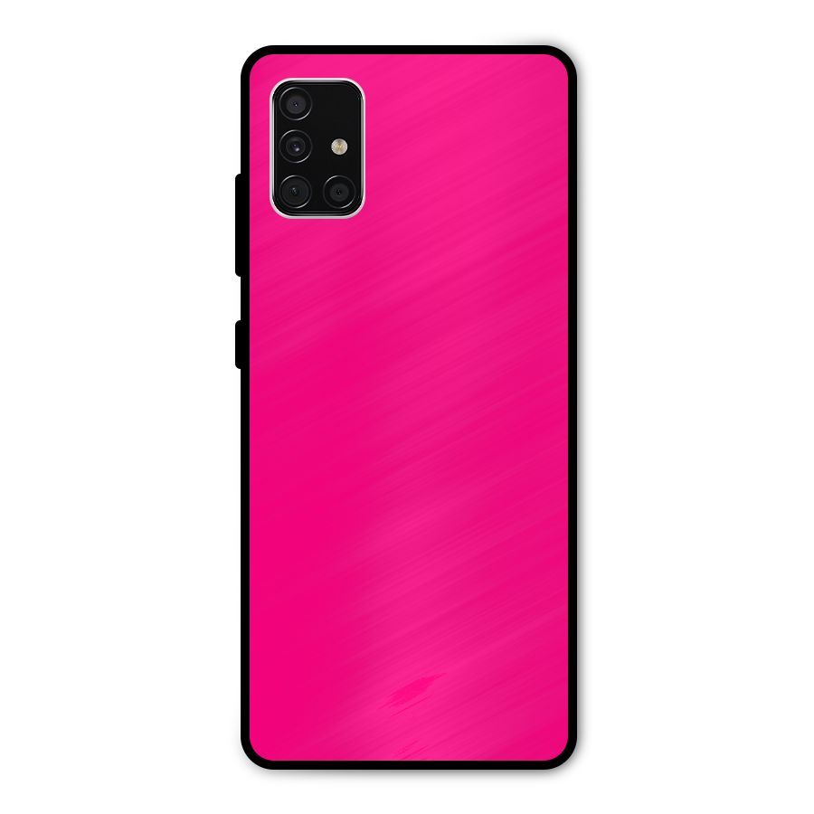 Hot Pink Metal Back Case for Galaxy A51