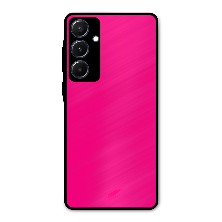 Hot Pink Metal Back Case for Galaxy A55