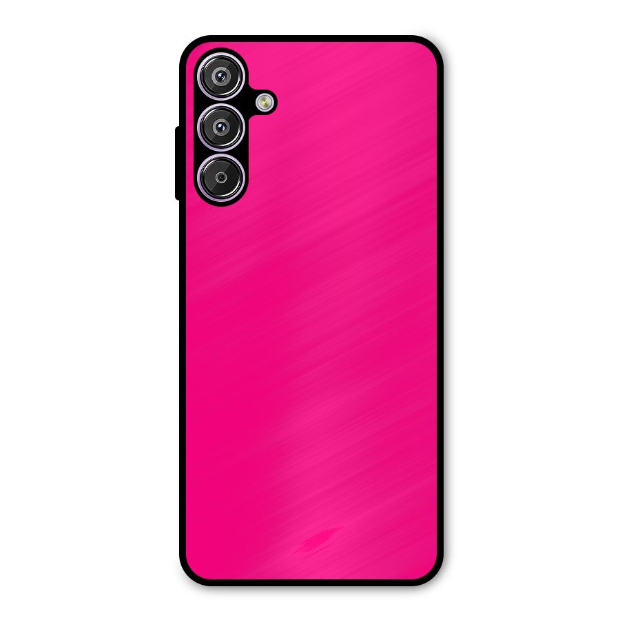 Hot Pink Metal Back Case for Galaxy F15