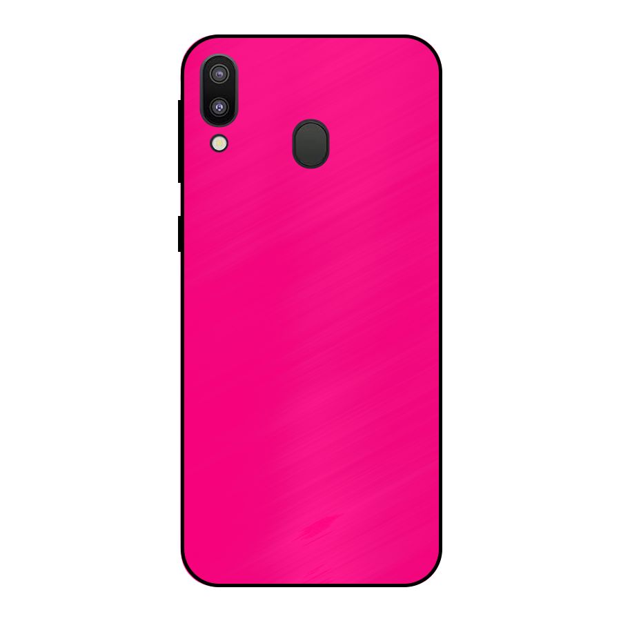 Hot Pink Metal Back Case for Galaxy M20