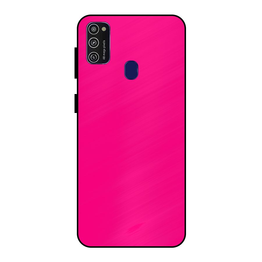 Hot Pink Metal Back Case for Galaxy M21