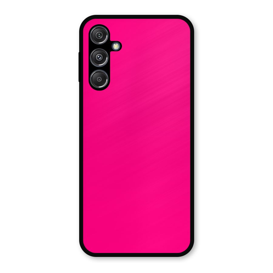Hot Pink Metal Back Case for Galaxy M34 5G