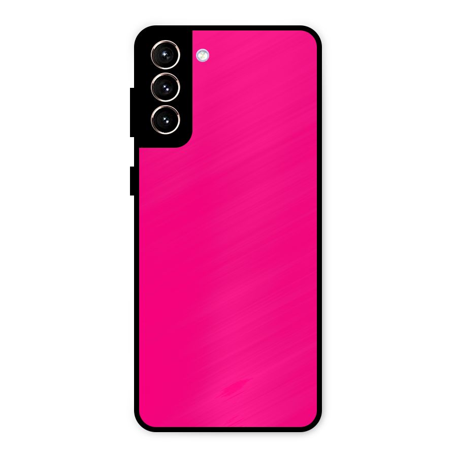 Hot Pink Metal Back Case for Galaxy S21 Plus