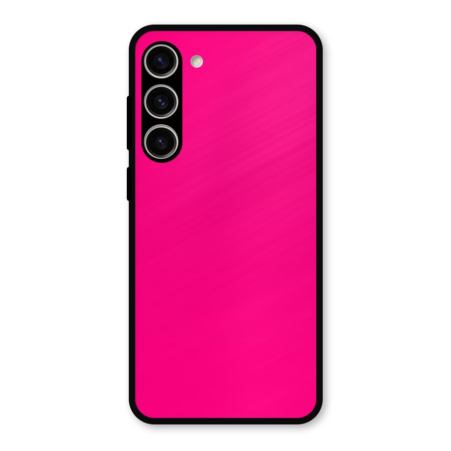 Hot Pink Metal Back Case for Galaxy S23 Plus