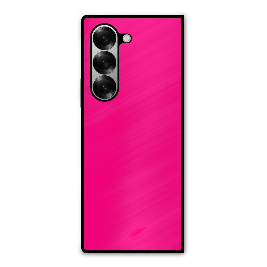 Hot Pink Metal Back Case for Galaxy Z Fold6