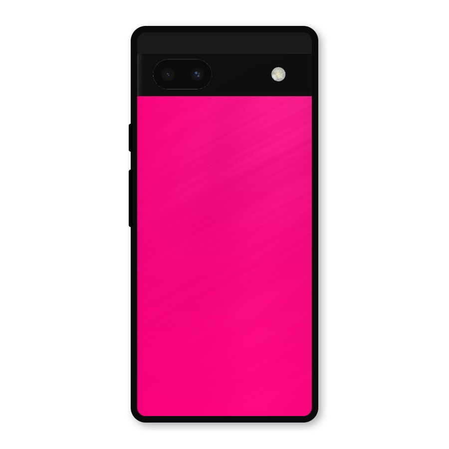 Hot Pink Metal Back Case for Google Pixel 6a