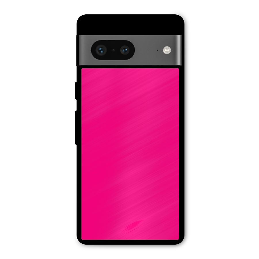 Hot Pink Metal Back Case for Google Pixel 7