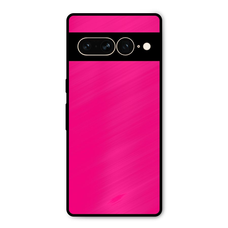 Hot Pink Metal Back Case for Google Pixel 7 Pro