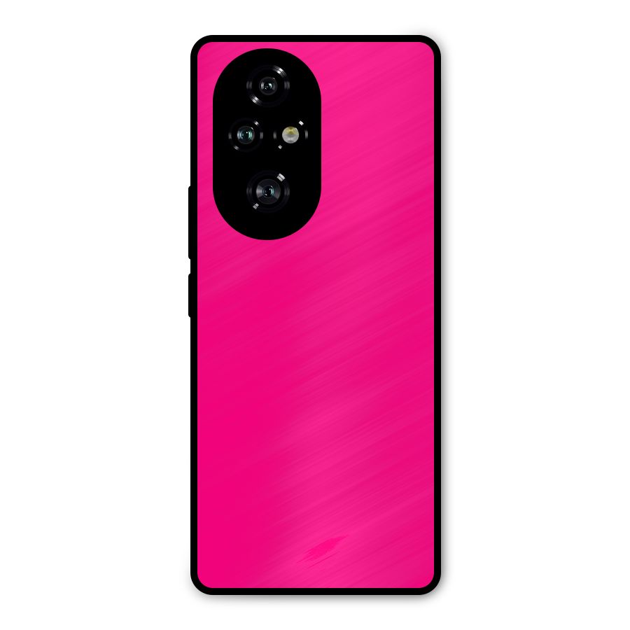 Hot Pink Metal Back Case for Honor 200 Pro