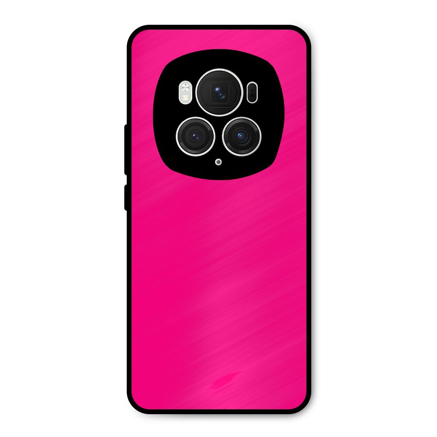 Hot Pink Metal Back Case for Honor Magic6 Pro