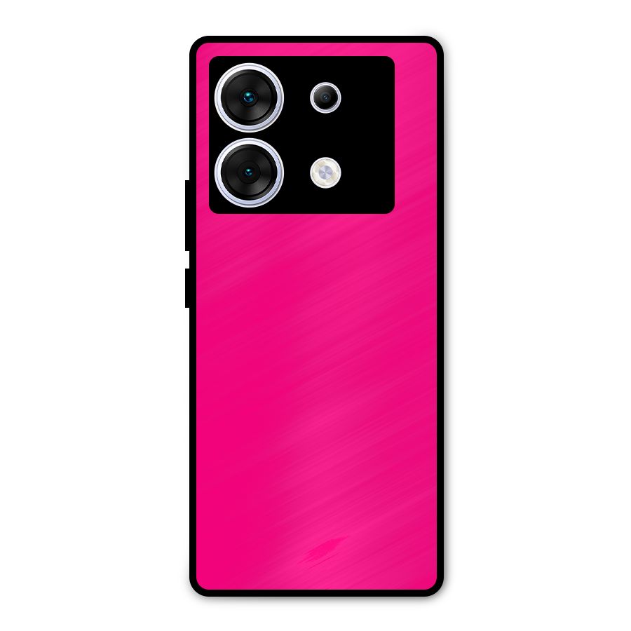 Hot Pink Metal Back Case for Infinix Zero 30 5G