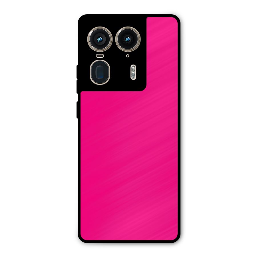 Hot Pink Metal Back Case for Motorola Edge 50 Ultra