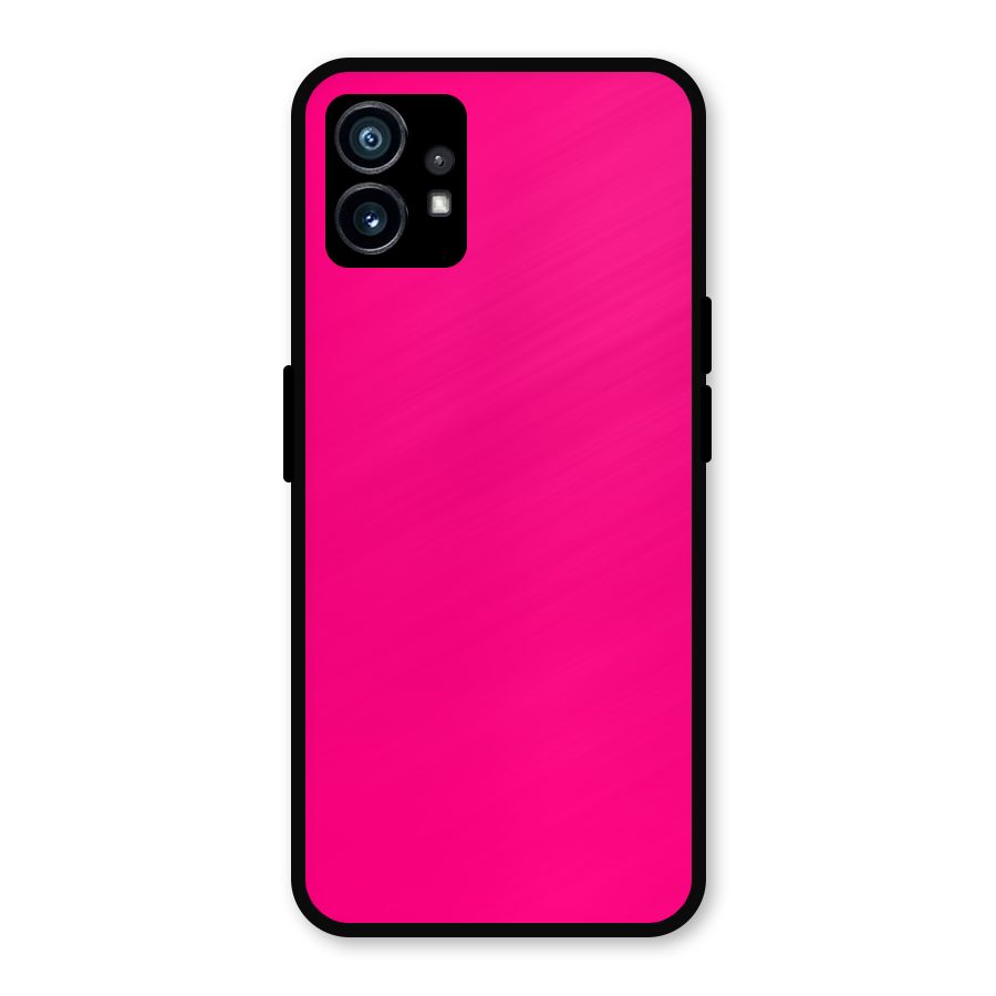 Hot Pink Metal Back Case for Nothing Phone 1