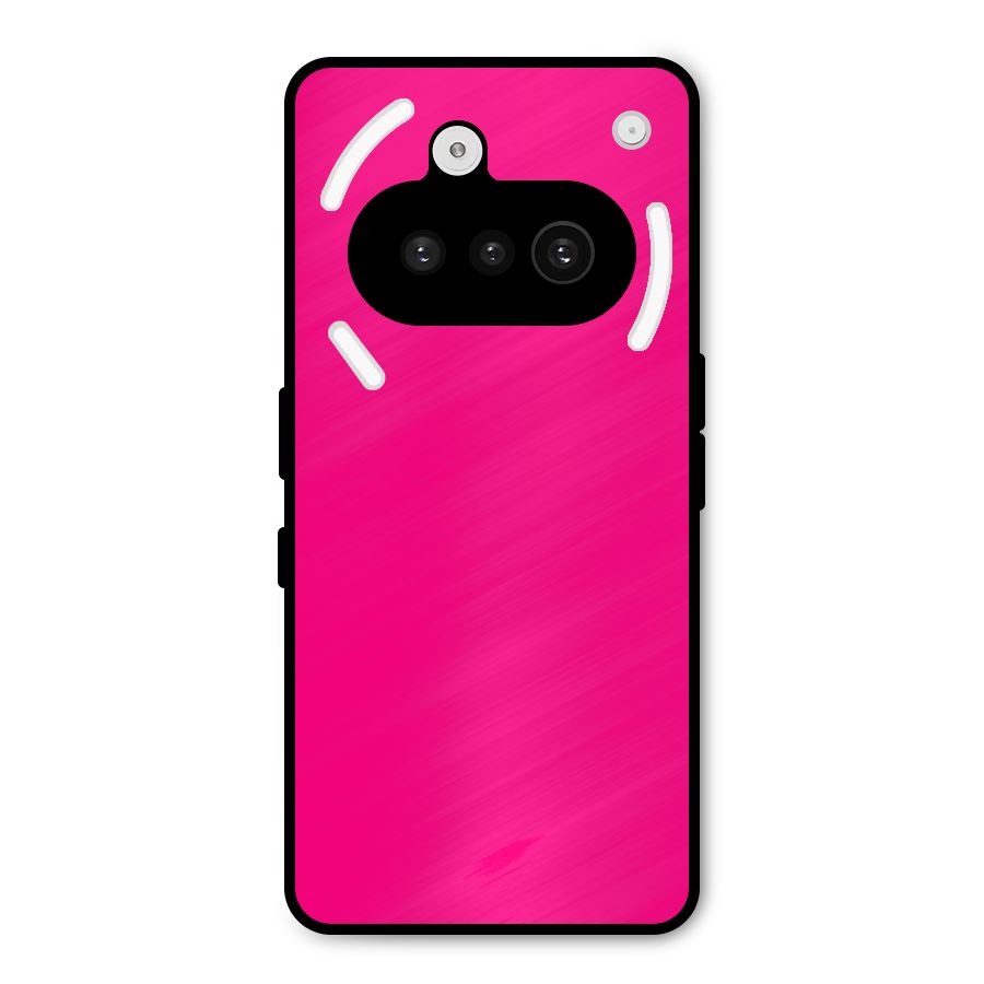 Hot Pink Metal Back Case for Nothing Phone 3a